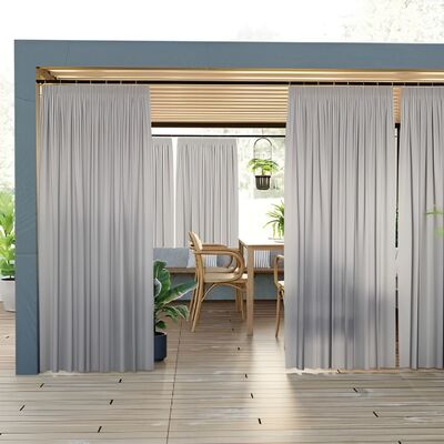 Zasłona gotowa Sereno na przelotkach 140 x 220 cm szary