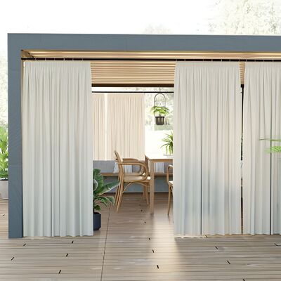 Zasłona gotowa Sereno na przelotkach 140 x 220 cm beżowy