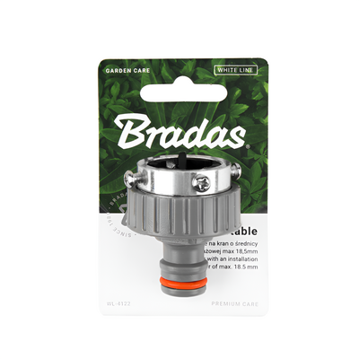 Bradas Przyłącze na kran WHITE LINE 18,5 mm