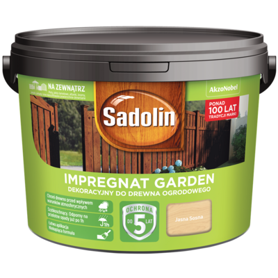 Sadolin Impregnat dekoracyjny do drewna ogrodowego Garden Jasna Sosna 9 l
