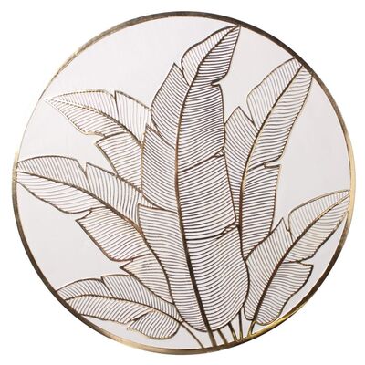 Podkładka Belo okrągła 38 cm biało-złoty