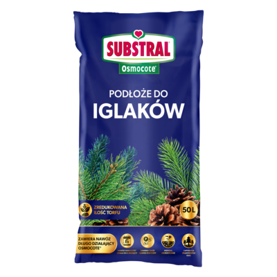 SUBSTRAL Gotowe podłoże Osmocote DO IGLAKÓW 50 l