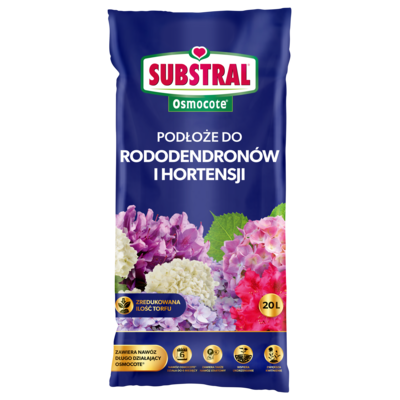 SUBSTRAL Gotowe podłoże Osmocote DO RODOENDRONÓW 20 l
