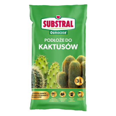 SUBSTRAL Specjalistyczne podłoże Osmocote DO KAKTUSÓW 3 l