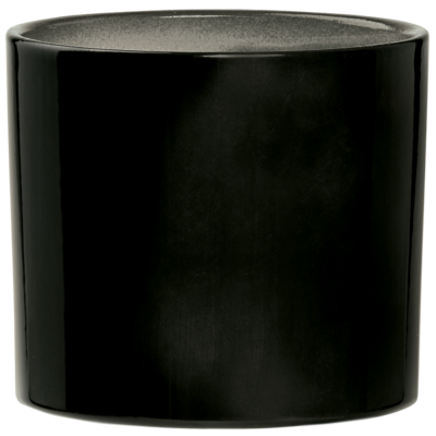 Doniczka ceramiczna z podstawką walec 14,5 x 16 cm brąz mat symbol 1060 A