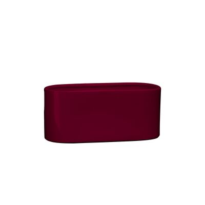 Osłonka ceramiczna ogródek storczyk 40 x 16,5 cm bordowy połysk symbol 650