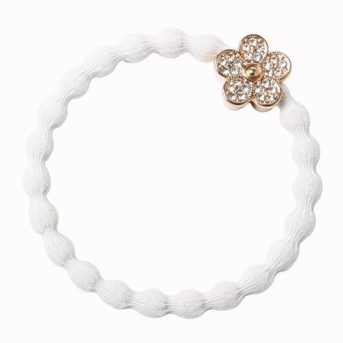 By Eloise London Bling Charms Daisy Flower White Gumka do włosów 1 szt Odcień White