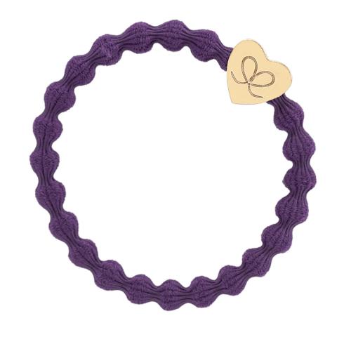 By Eloise London Gold Heart Purple Gumka do włosów 1 szt Odcień Purple