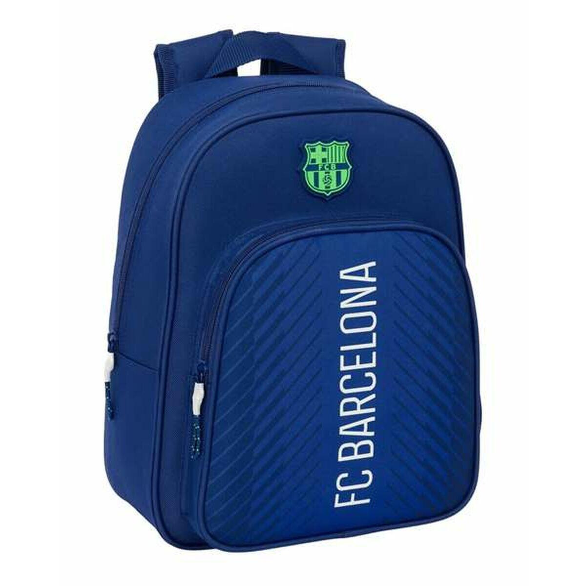 Safta F.C. BARCELONA NAVY BLUE plecak szkolny dla dzieci, idealny dla dzieci w różnym wieku, wygodny i wszechstronny, jakość i wytrzymałość, 27 x 10 x 33 cm, Granatowy, M, Casual