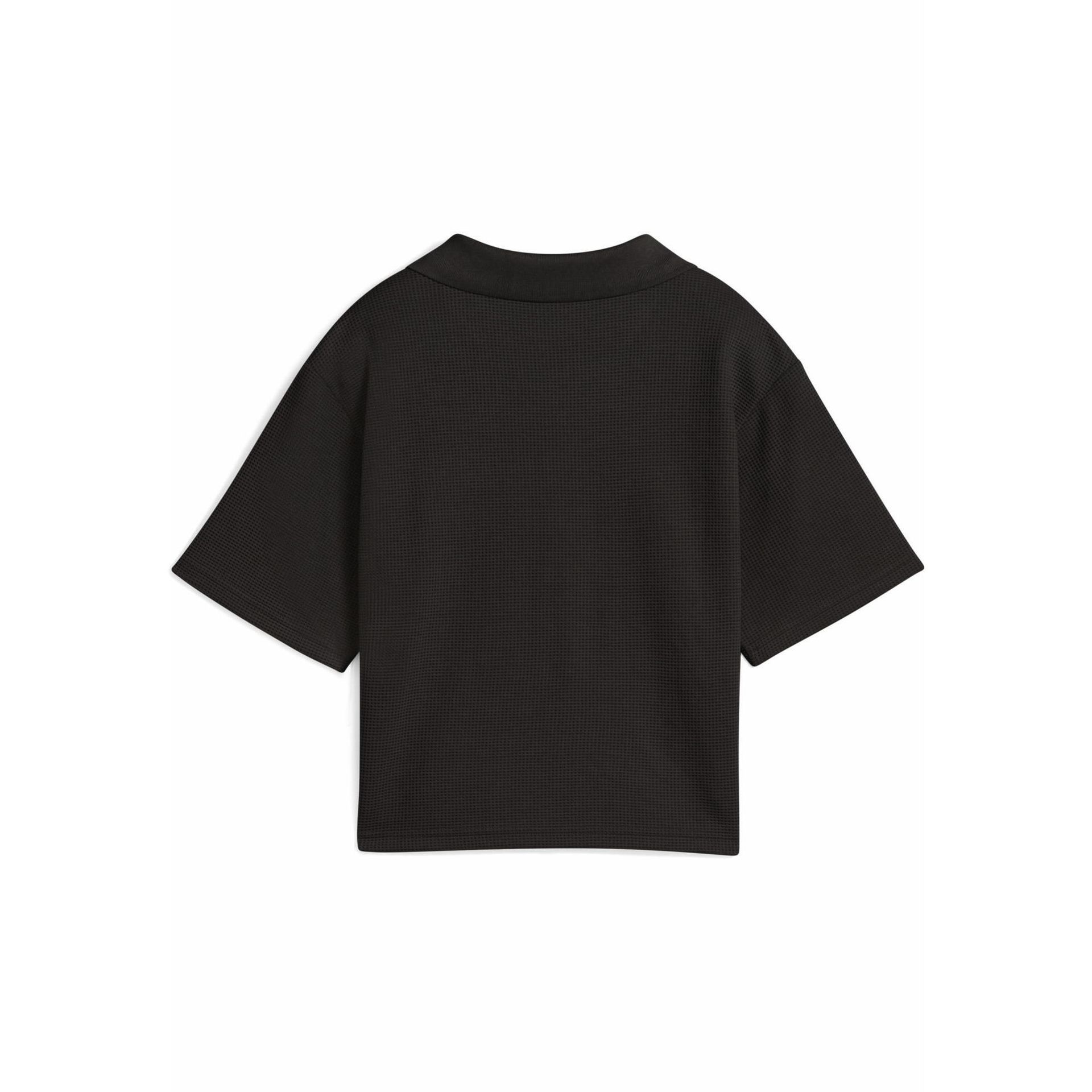 Damska koszulka polo PUMA Class o luźnym kroju PUMA Black