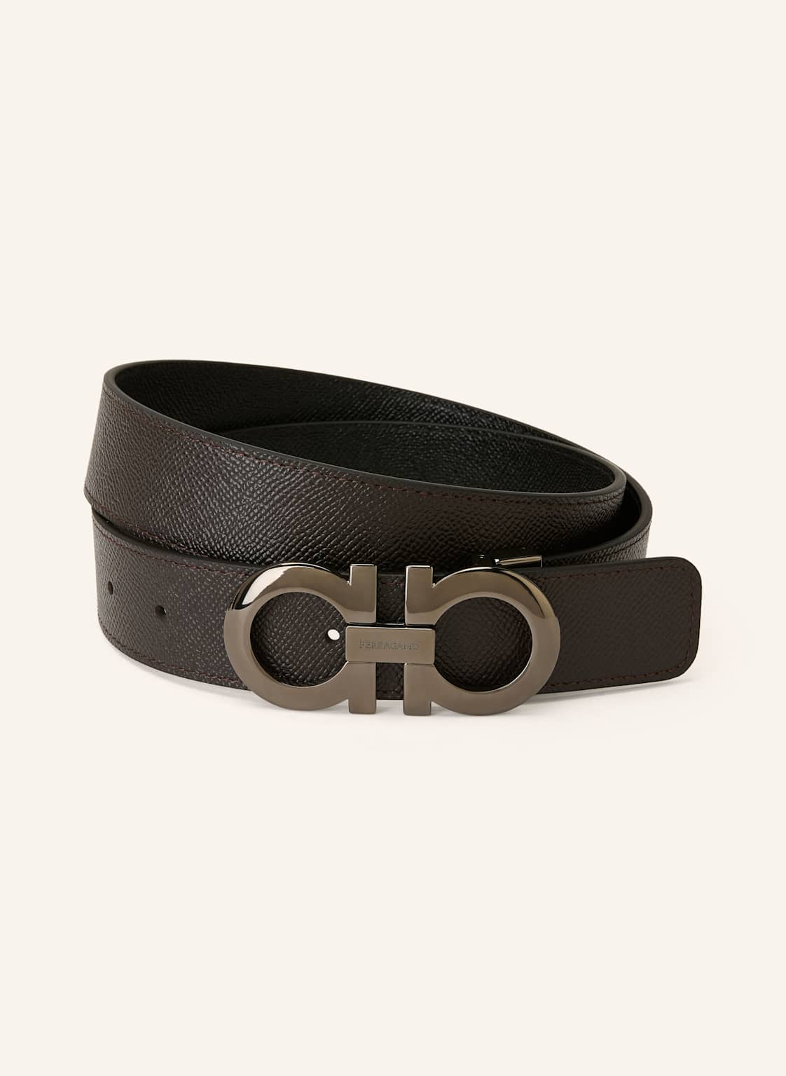 Ferragamo Pasek Skórzany schwarz