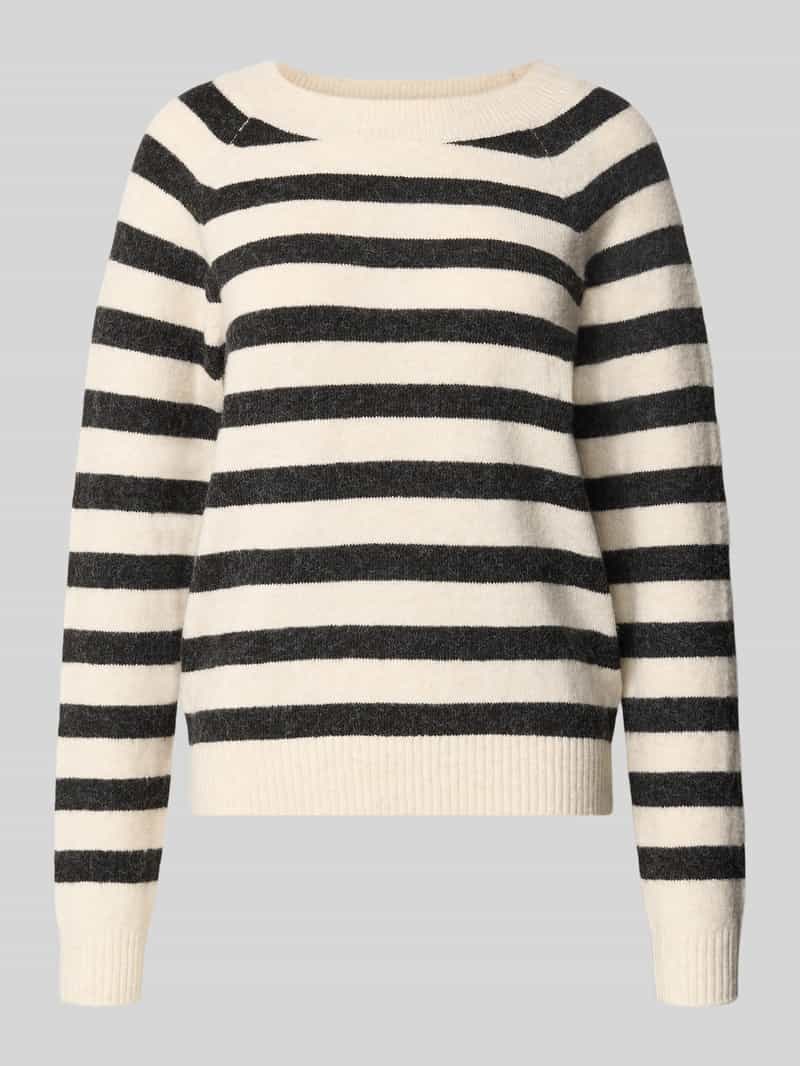 Sweter z dzianiny o kroju regular fit z raglanowymi rękawami model ‘DOFFY’