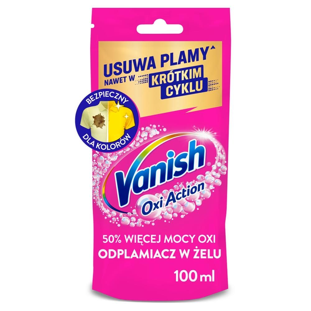 Vanish Oxi Action Pink Odplamiacz do tkaniny w żelu 100 ml