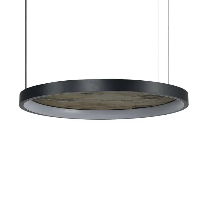 Wisząca lampa okrągła KRYPTON AZ6664 LED CCT czarny brązowy