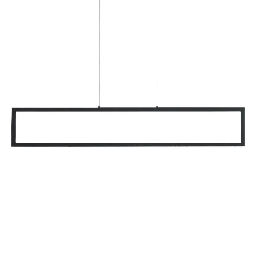 Prostokątna lampa wisząca FADA AZ6533 LED 3000K metalowa czarna