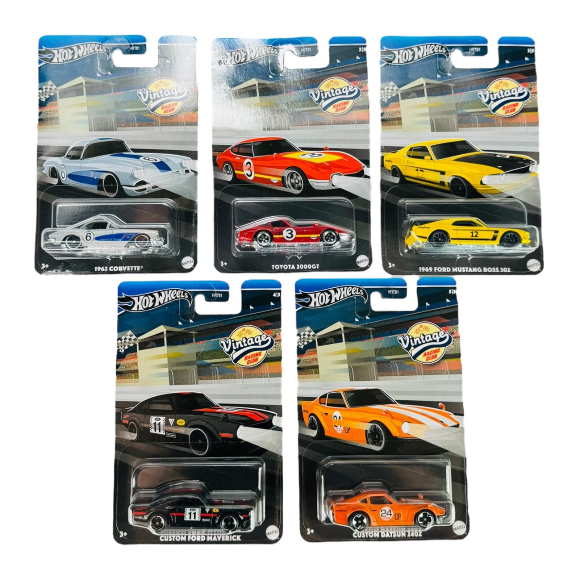 HOT WHEELS VINTAGE RACING CLUB ZESTAW 5szt HRT81