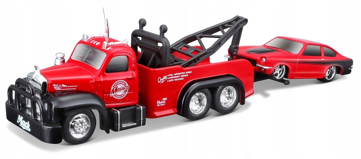 MAISTO 1971 CHEVROLET VEGA + 1953 B-61 MACK 1:64