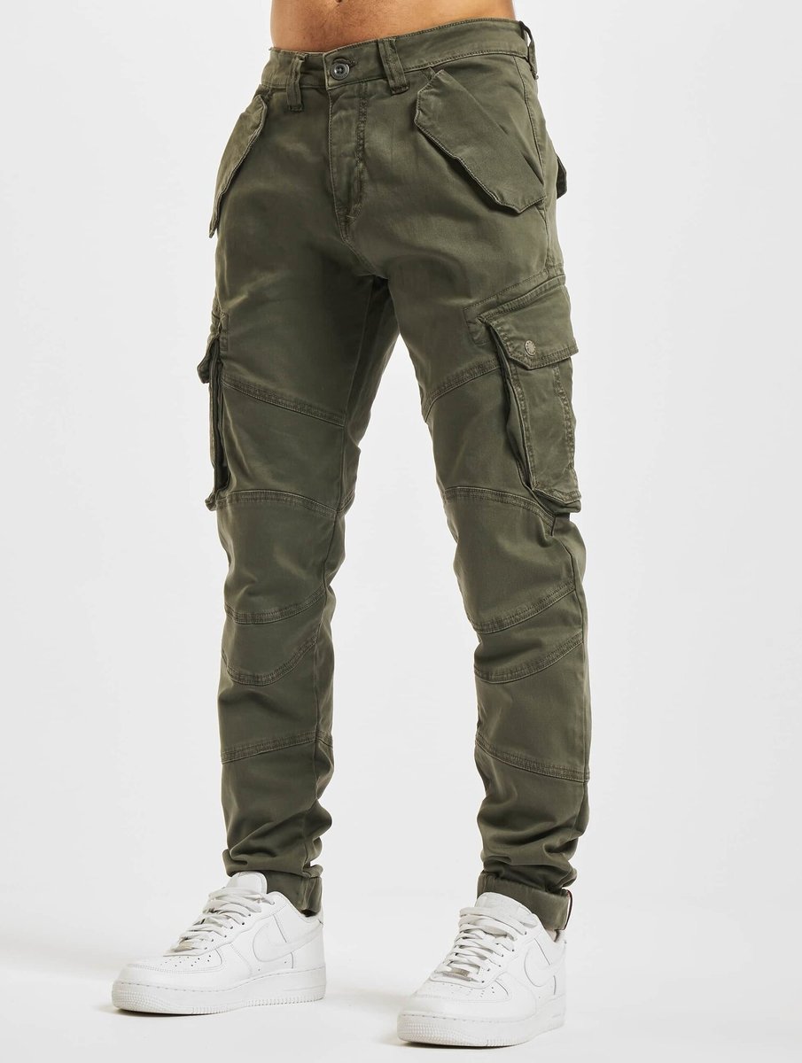 spodnie bojówki ALPHA INDUSTRIES - COMBAT PANT LW OLIV Slim Fit-34