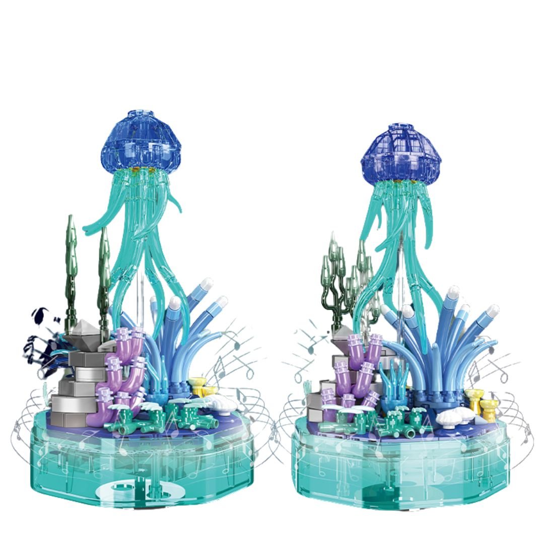 Klocki pozytywka Meduza LED - 405 elementów