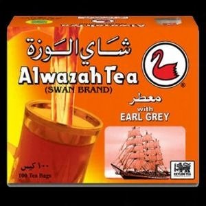 ALWAZAH Earl Grey aromatic Black tea 100 bags with pendant
