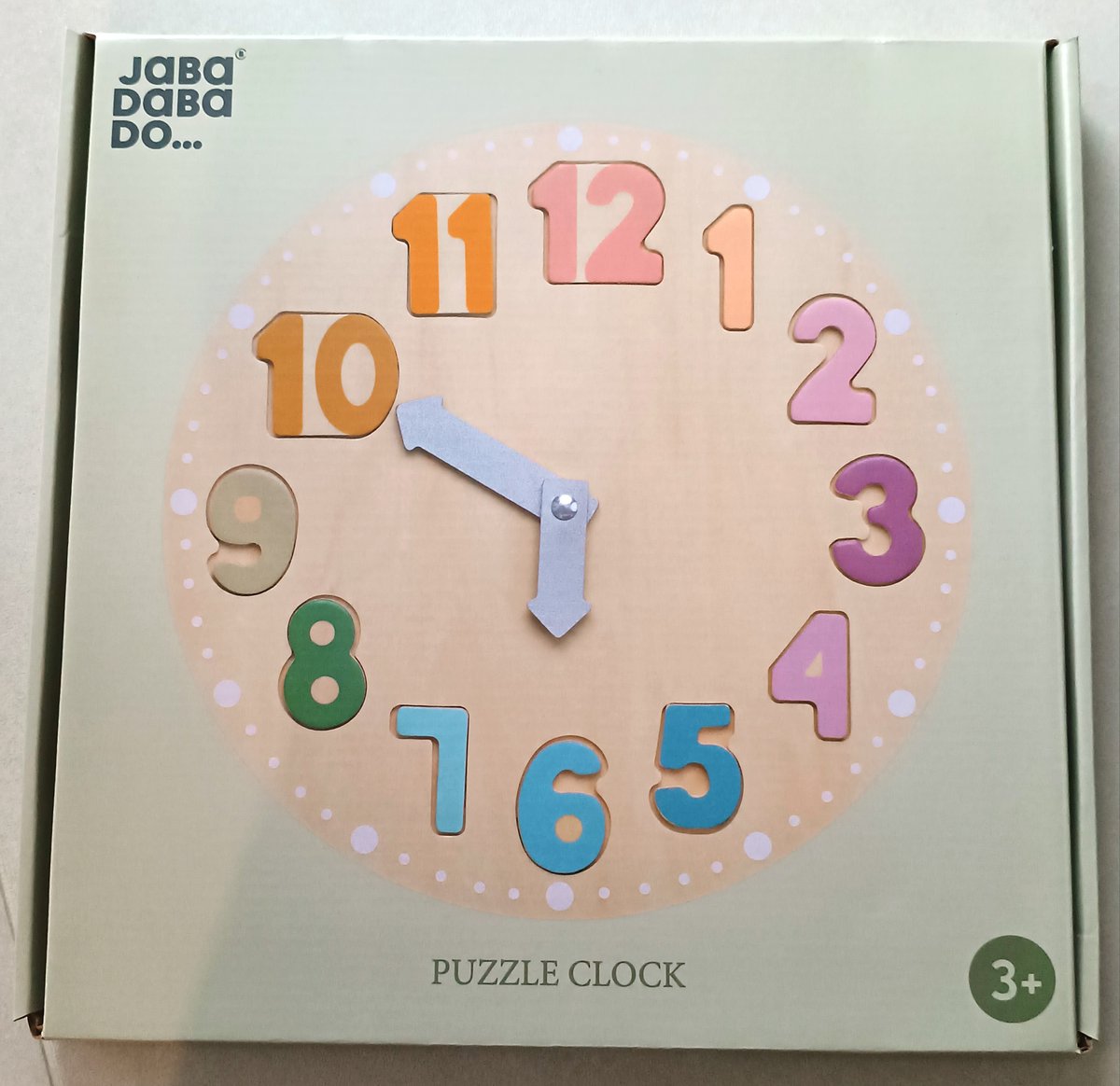 Jabadabado Drewniany zegar puzzle