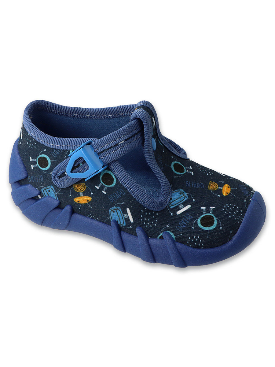 Chłopięce kapcie granatowe Befado r.24