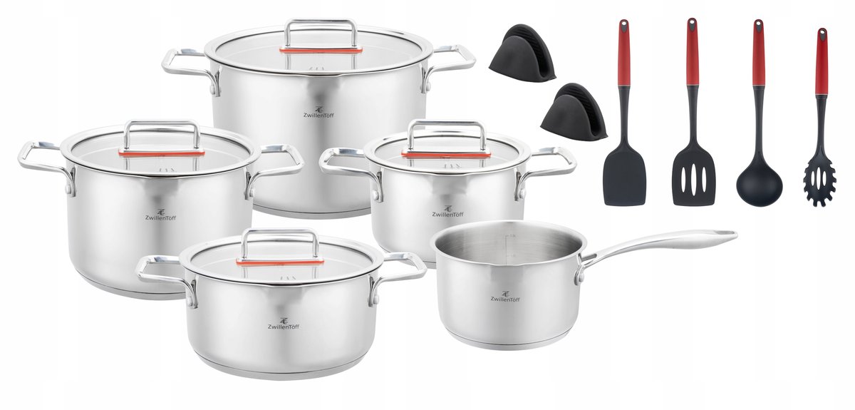 Zestaw garnków STALOWYCH ZWILLENÖTFF ZT-33251 GARNKI STALOWE 15 ELEMENTÓW