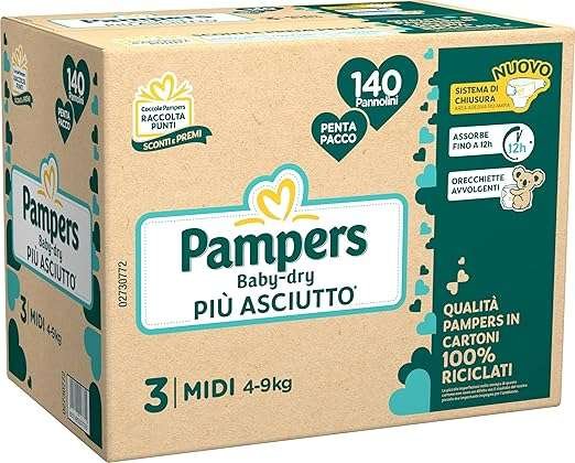 Pampers Penta Baby Dry Midi, rozmiar 3, opakowanie 140 pieluszek