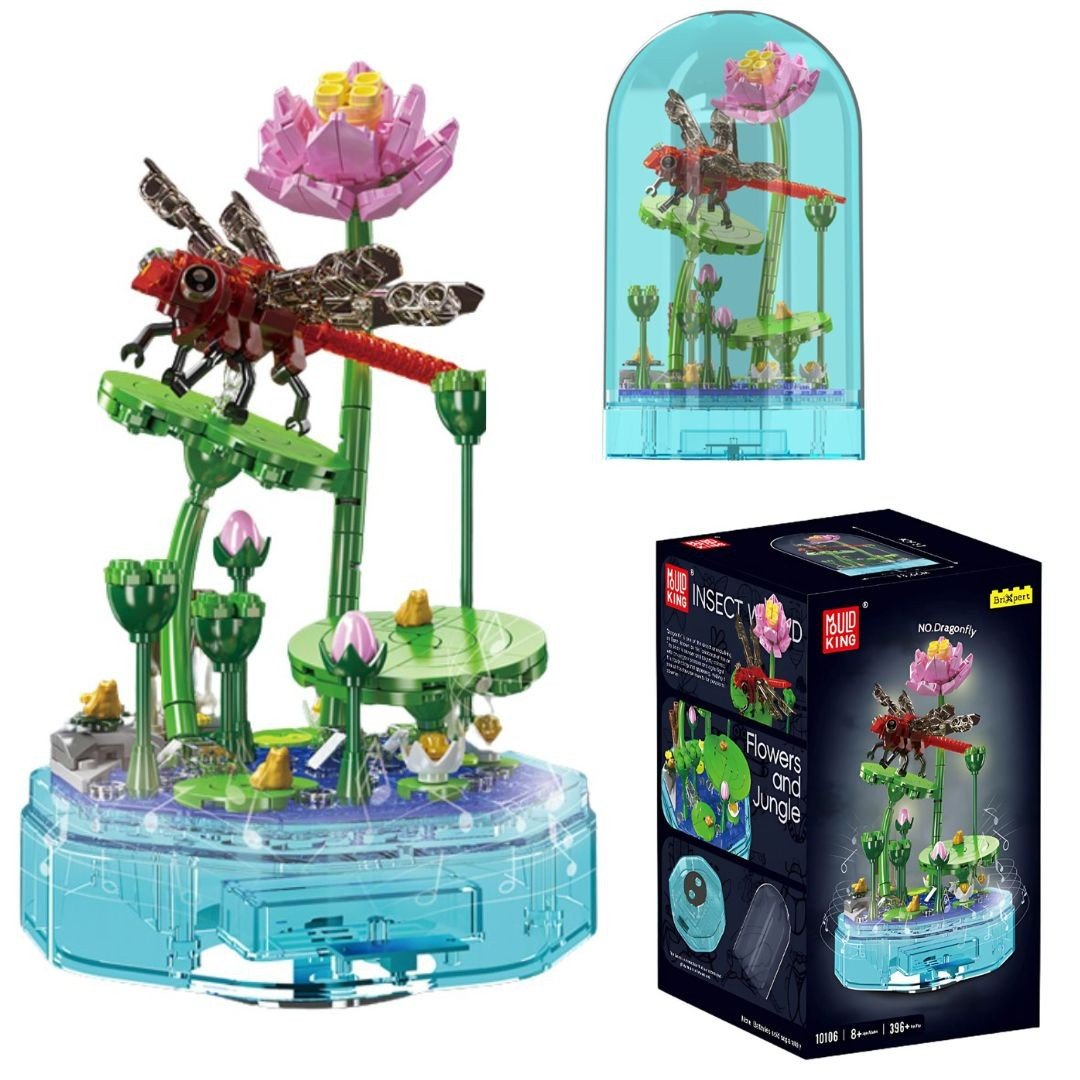 Klocki Music Box z ważką – pozytywka LED 396 elementów