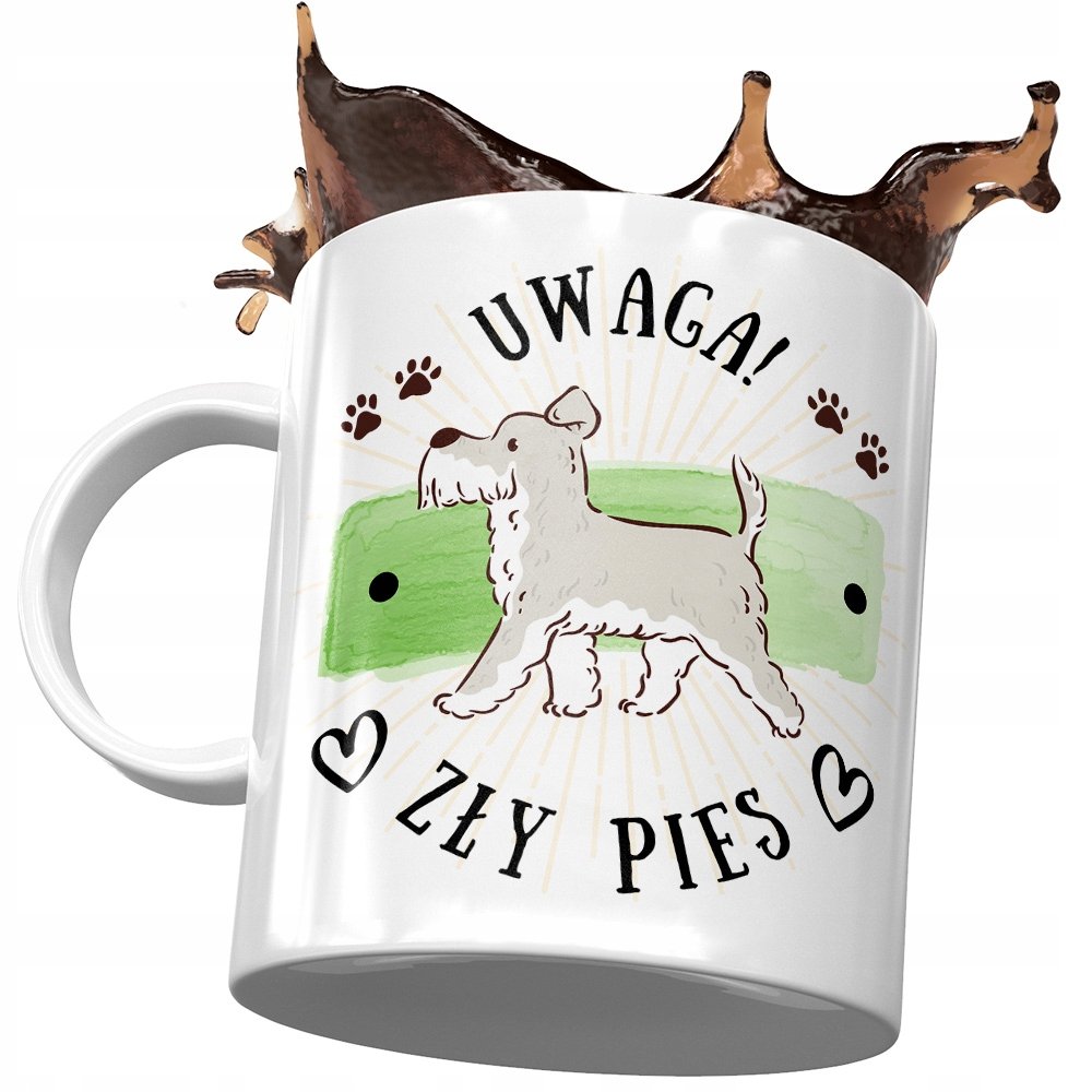 Kubek z Pieskiem Psem Psiakiem Słodki na Prezent z Nadrukiem ze Zdjęciem + Opakowanie na prezent (wzór 03)