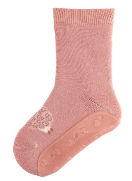skarpetki antypoślizgowe z silikonową podeszwą ocieplenie frotte Sterntaler SOFT różowe z owieczką [rozmiar stopy: 25/26]