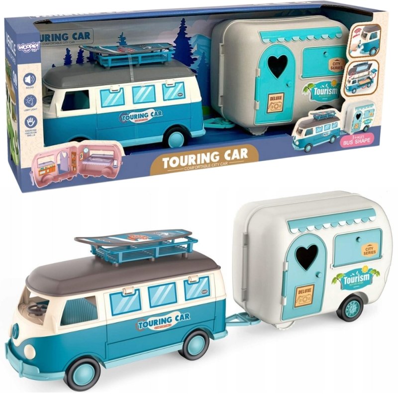 WOOPIE Kamper XL dla Lalek Zestaw Kempingowy z