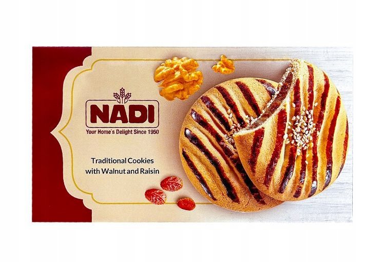 Cookie with Raisin and Walnut filling NADI 190 g
