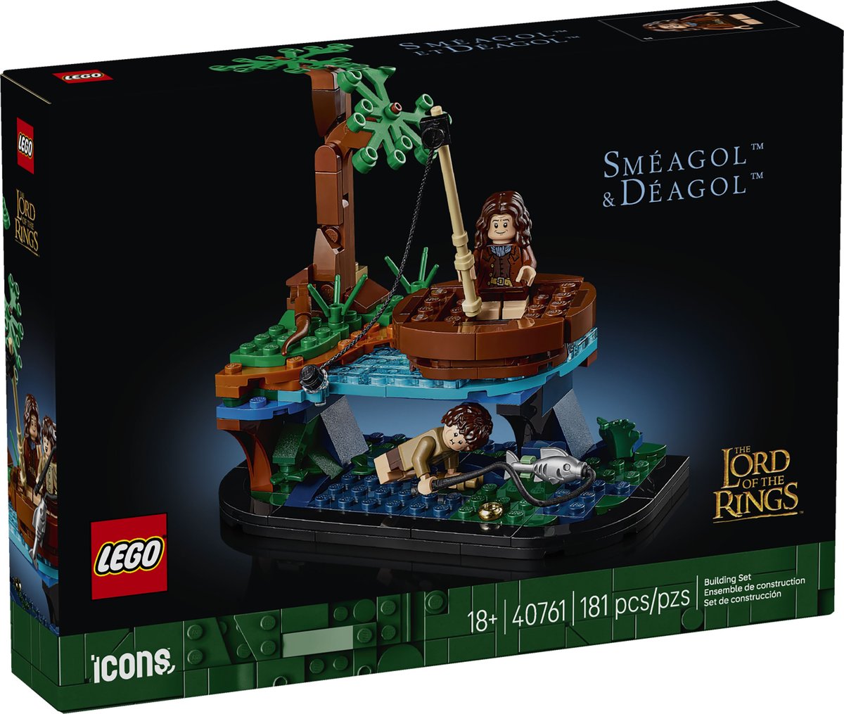Lego Iconic 40761 Władca Pierścieni: Sméago I Déag