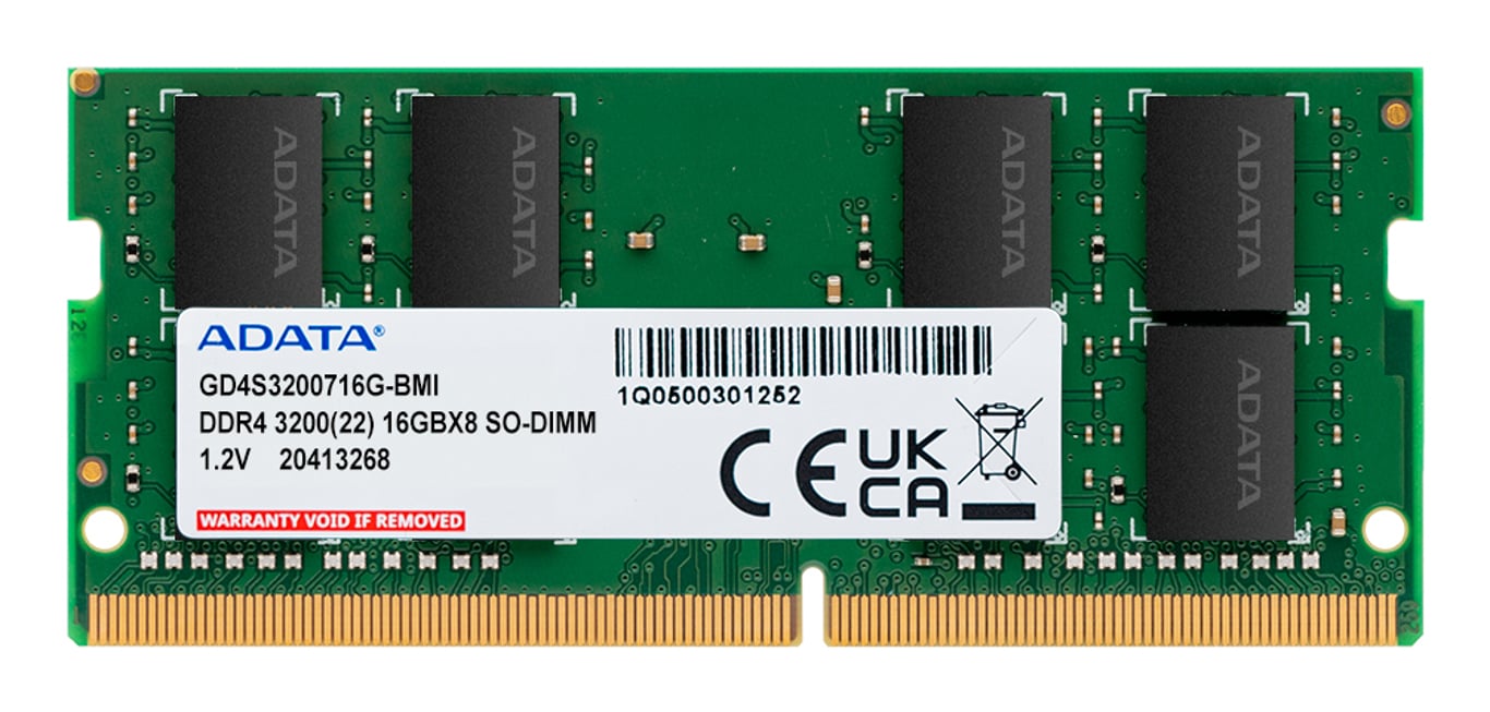 ADATA Gold moduł pamięci 16 GB 1 x 16 GB DDR4 3200 MT/s GD4S3200316G-SMI