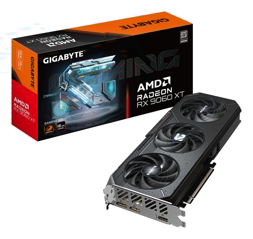 GIGABYTE Radeon RX 9060 XT GAMING 16G AMD 16 GB GDDR6 GV-R9060XTGAMING-16GD