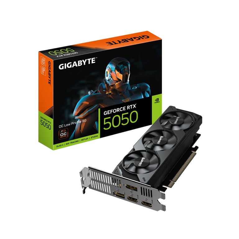GIGABYTE GeForce RTX 5050 OC Low Profile 8G NVIDIA 8 GB GDDR6 GV-N5050OC-8GL
