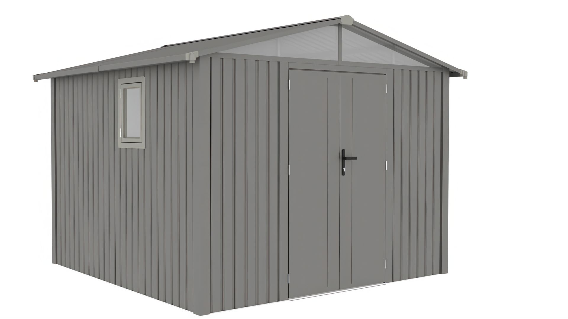 Domek narzędziowy MICHIGAN 304 x 296cm Grey Aluminium – Hardmaister