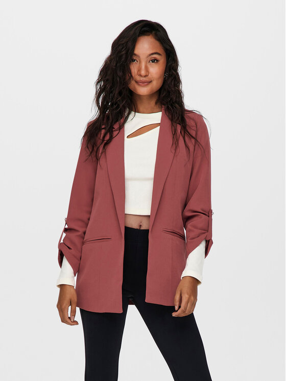 ONLY Marynarka Kayle-Orleen 15218743 Czerwony Regular Fit