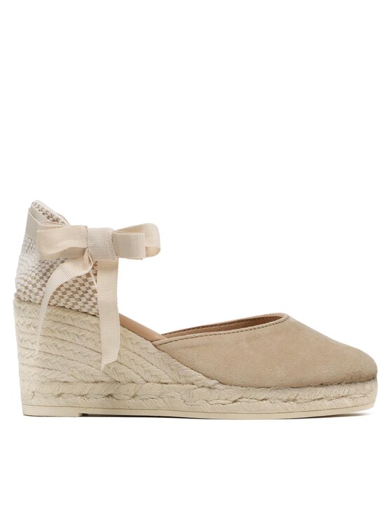 Manebi Espadryle Low Wedge Espadrilles M 1.1 WL Beżowy