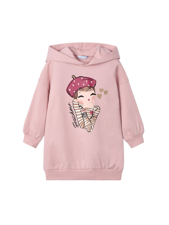 Mayoral Sukienka dzianinowa 4928 Różowy Regular Fit