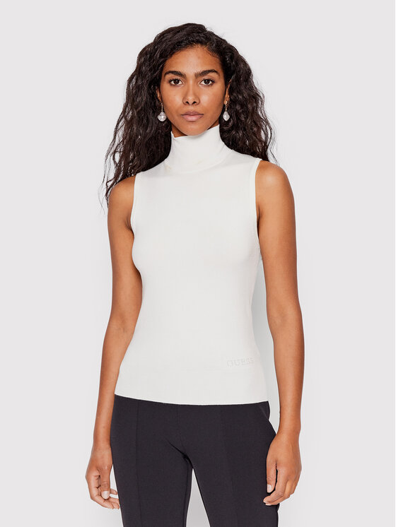 Guess Golf Zelinda W2YR32 Z2V62 Biały Slim Fit