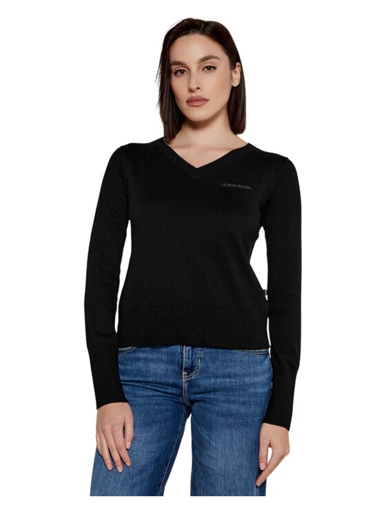 Guess Jeans Sweter w4br84z3ho2-jblk Czarny Regular Fit