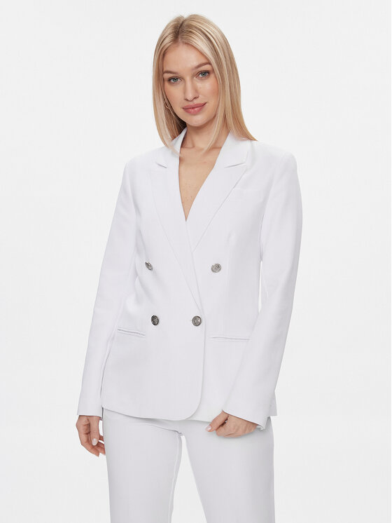 Guess Marynarka Amanda W4RN41 WFWX2 Biały Regular Fit