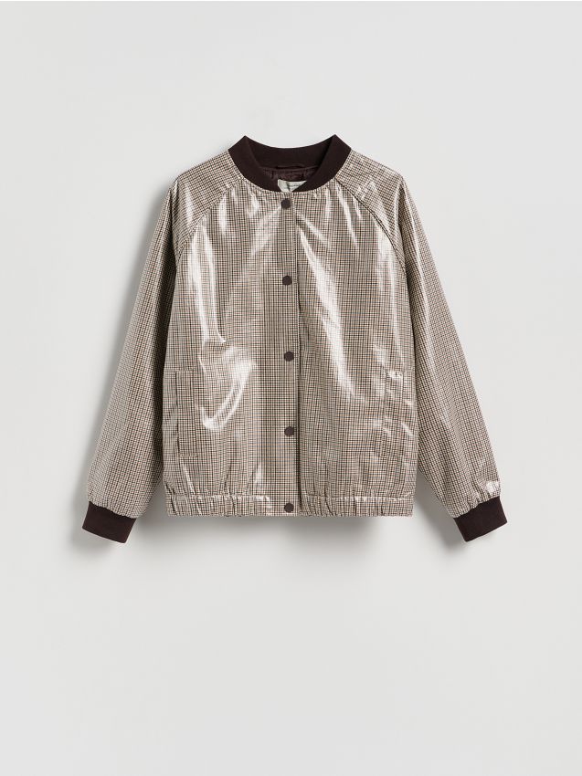 Reserved - Kurtka bomber w kratę - wielobarwny