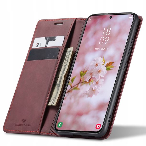 Eleganckie etui z klapką portfel kieszonka pokrowiec case do Galaxy S22+