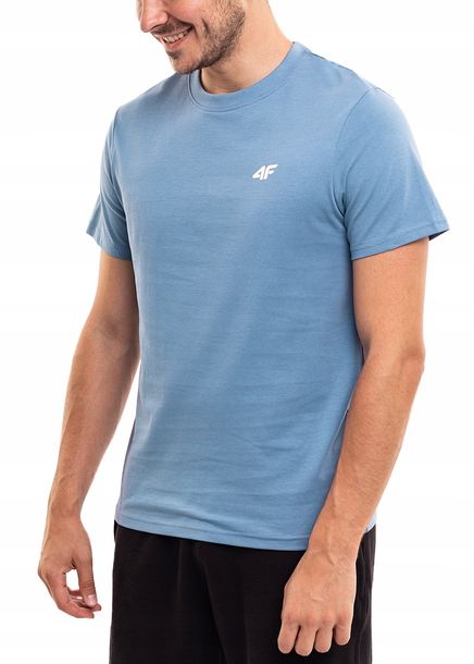 Koszulka Męska Sportowa 4F T-Shirt Bluzka z Krótkim Rękawem Bawełniana M
