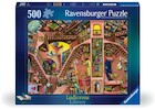 Puzzle 2D: Fantastyczna biblioteka 500 elementów