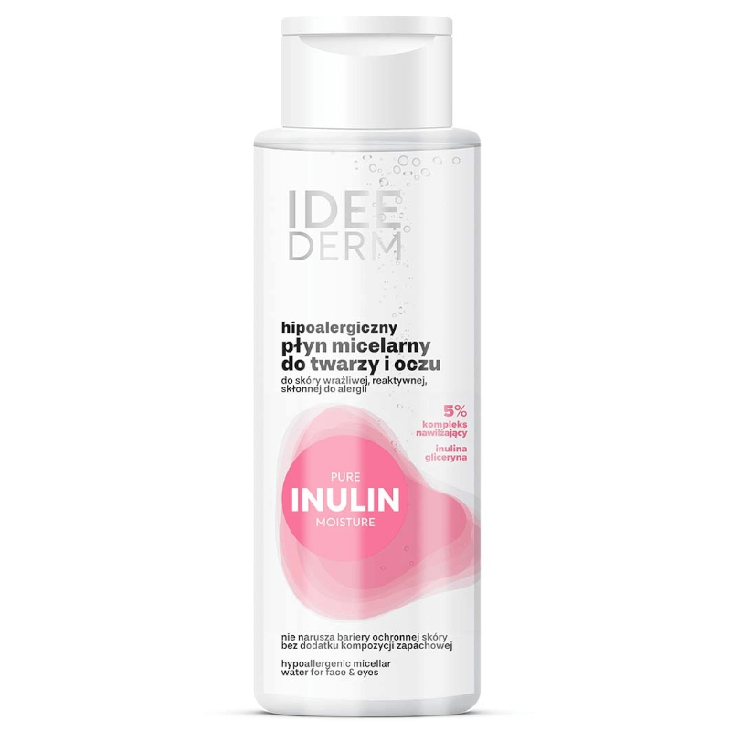 Idee Derm, hipoalergiczny płyn micelarny do twarzy i oczu, 400 ml