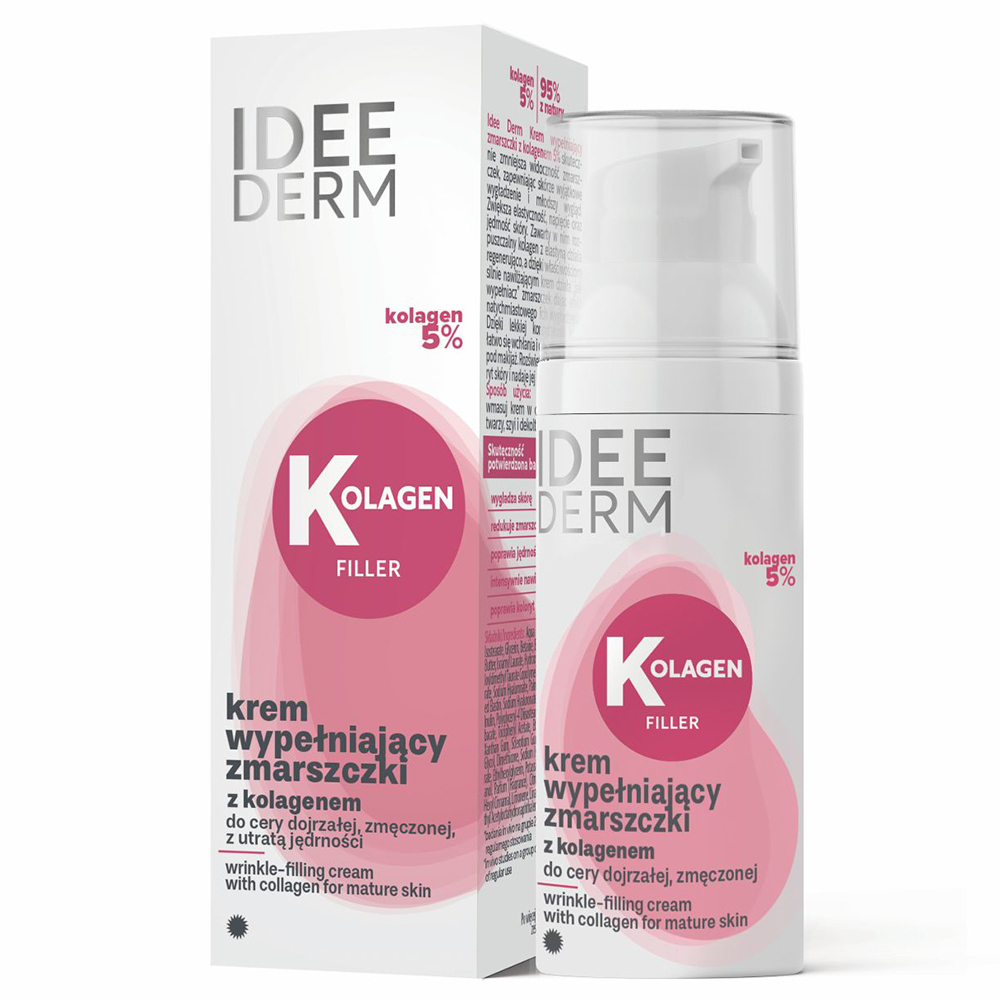 Idee Derm, krem wypełniający zmarszczki, kolagen 5%, 50 ml